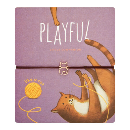 Armband „little companion“ - rosévergoldet - Katze