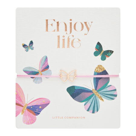 Armband „little companion“ - rosévergoldet - Schmetterling