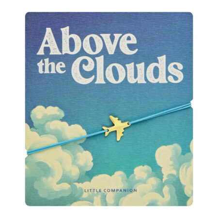 Armband „little companion“ - vergoldet - Flugzeug