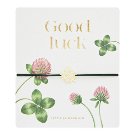 Armband „little companion“ - vergoldet - Kleeblatt