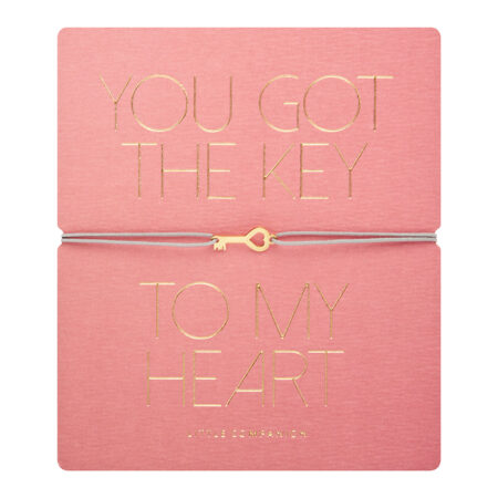 Armband „little companion“ - vergoldet - Schlüssel