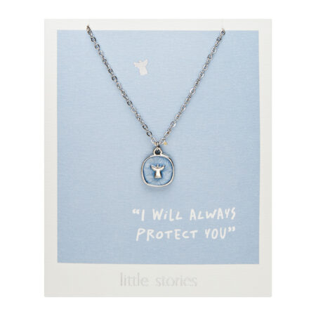 Halskette "little stories" - silberfarben - Engel