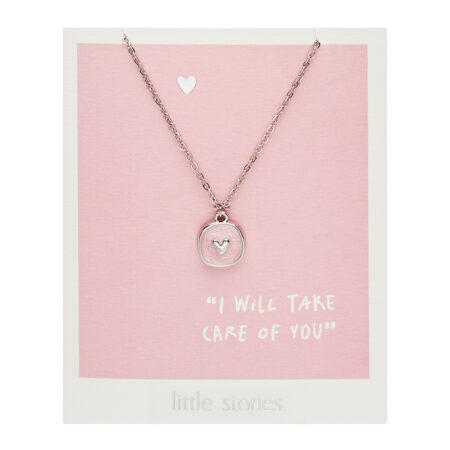 Halskette "little stories" - silberfarben - Herz