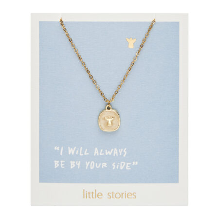Halskette "little stories" - goldfarben - Engel