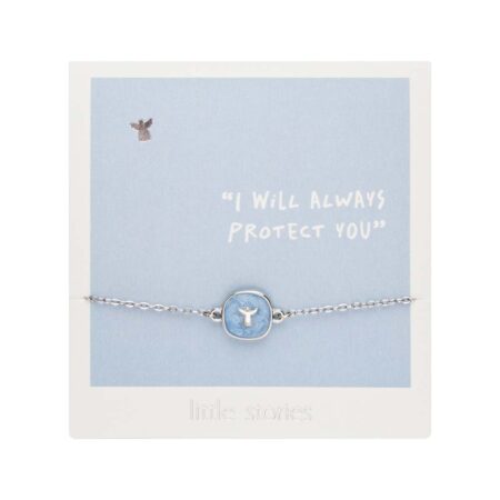 Armband "little stories" - silberfarben - Engel
