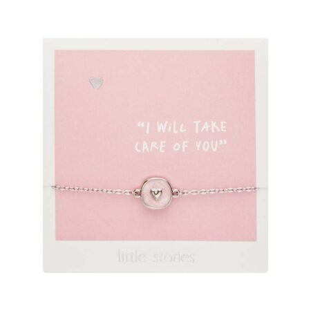 Armband "little stories" - silberfarben - Herz