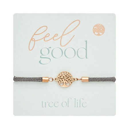 Armband "feel good" - rosévergoldet - Baum des Lebens