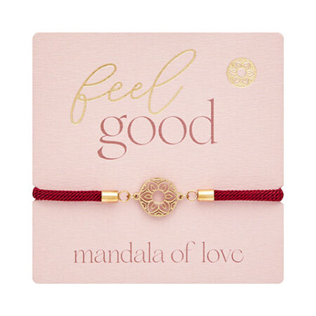 Armband "feel good" - vergoldet - Mandala der Liebe