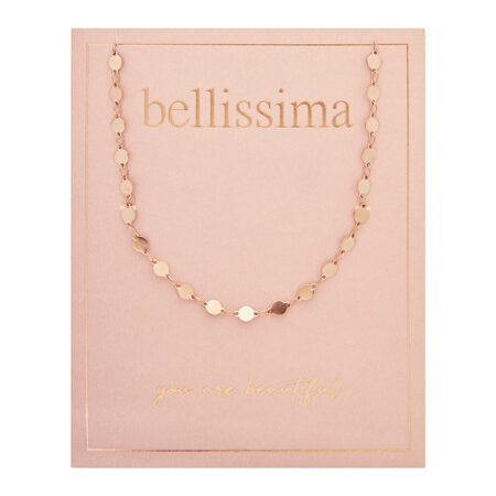 Halskette "bellissima" - rosévergoldet - Plättchenkette