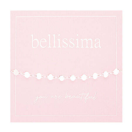 Armband "bellissima" - versilbert - Plättchenkette