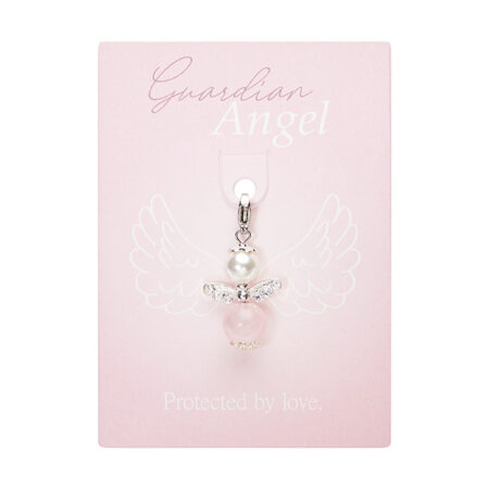 Schutzengel-Anhänger - Rosenquarz