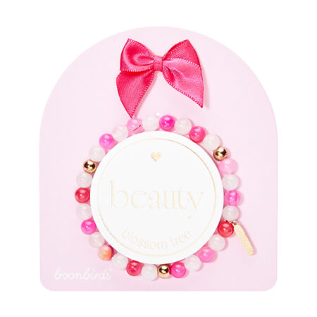 Edelsteinarmband "beauty" - blossom tree - rosévergoldet