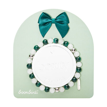 Edelsteinarmband "beauty" - green spirit - Edelstahl