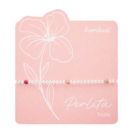 Armband "Perlita" - Thulit-Quarz