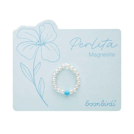 Ring "Perlita" - Magnesit (gefärbt)