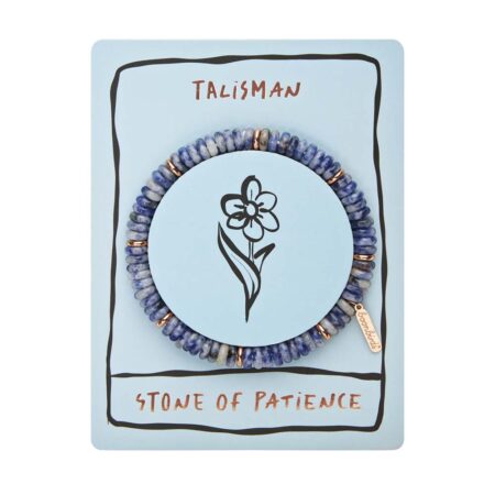 Armband "Talisman" - Dumortierit-Quarz - rosévergoldet