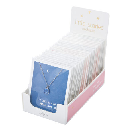 Display Halsketten "little stories" - 6 Ausführungen à 4 Stück