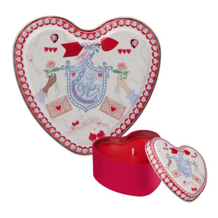 Duftkerze in Herzdose 100g The Flower Market