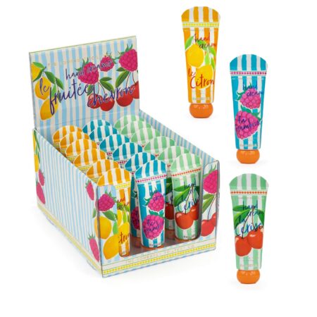 Handcreme 60ml im Display Fruity