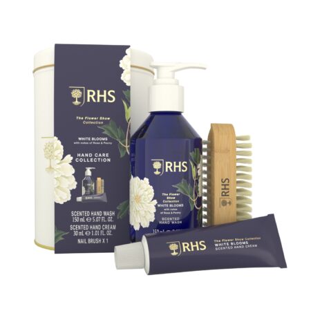 Handpflegeset in Metalldose RHS White Blooms, Rose & Peony