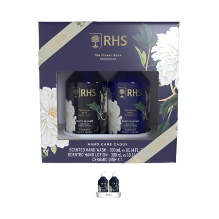 Flüssigseife & Handlotionn RHS 2x300ml White Blooms, Rose & Peony