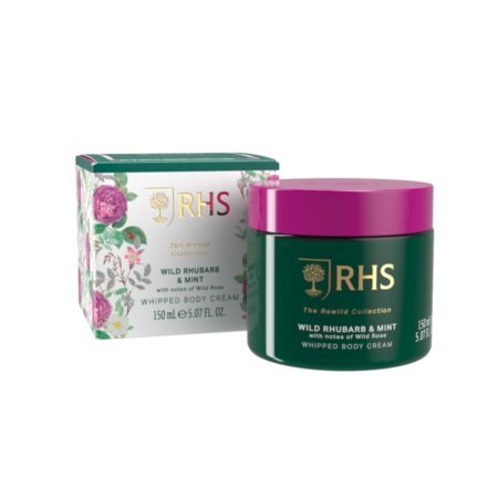 Körpercreme 150ml RHS Wild Rhubarb & Mint, Wild Rose