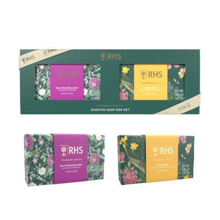 Seife 2x200g RHS Wild Rhubarb & Mint / Wild Moss