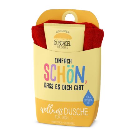 Geschenkset Wellnessdusche Happy Greetings "Einfach schön, dass es Dich gibt"