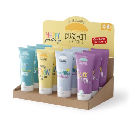 Duschgel 200ml Happy Greetings im Display MIX
