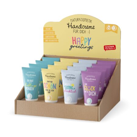 Handcreme 30ml Happy Greetings im Display MIX
