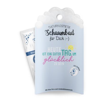 Schaumbad 40ml Happy Greetings "Heute ist ein guter Tag, um glücklich zu sein"
