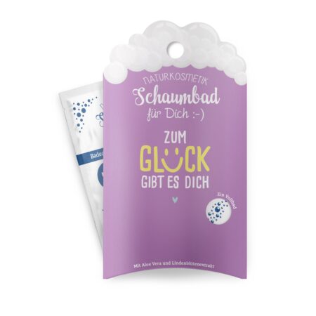 Schaumbad 40ml Happy Greetings "Zum Glück gibt es Dich"