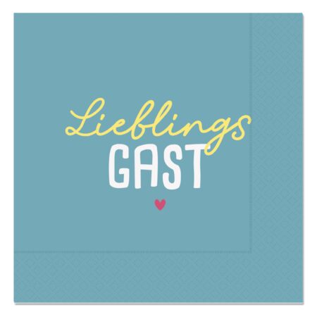 Serviette Happy Greetings "Lieblingsgast"