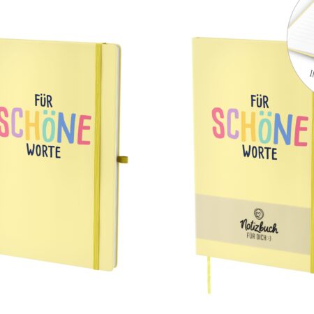 Notizbuch A5 Happy Greetings "Für schöne Worte"