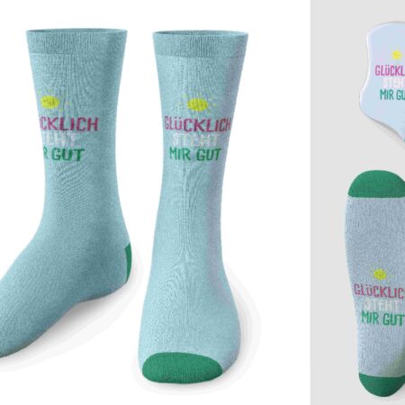 Zaubersocken Happy Greetings "Glücklich steht mir gut" Gr.36-40