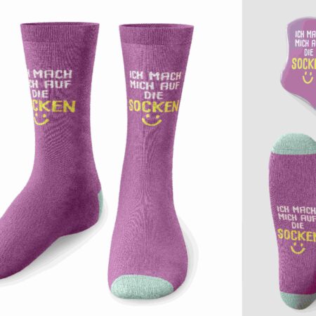 Zaubersocken Happy Greetings "Ich mach mich auf die Socken" Gr.36-40