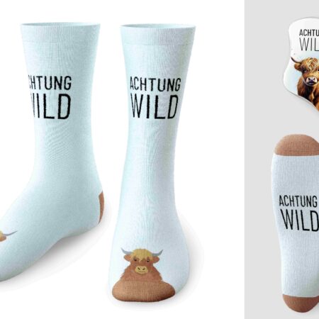 Zaubersocken Lucky Friends "Achtung Wild" (Rind) Gr.36-40