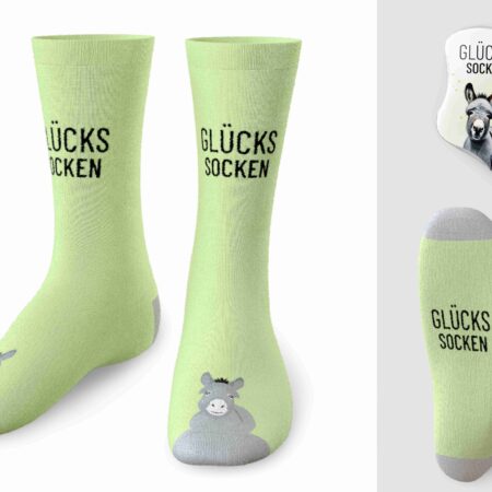 Zaubersocken Lucky Friends "Glückssocken" (Esel) Gr.36-40