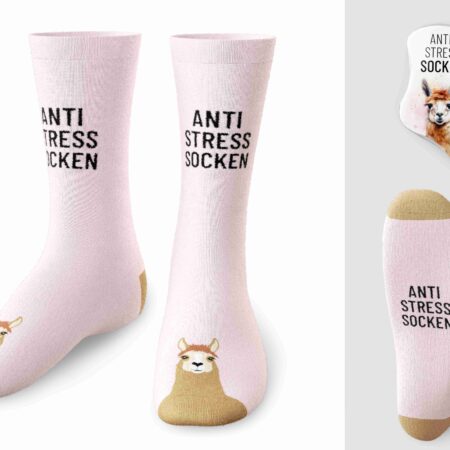 Zaubersocken Lucky Friends "Anti Stress Socken" (Lama 2) Gr.36-40