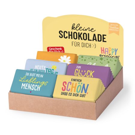 Schokolade 40g Happy Greetings im Display MIX