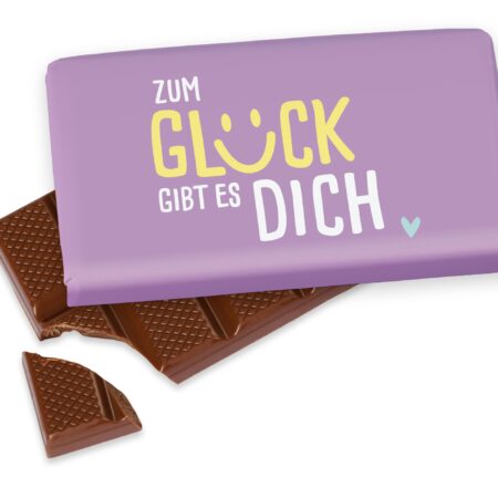 Schokolade 40g Happy Greetings "Zum Glück gibt es Dich"