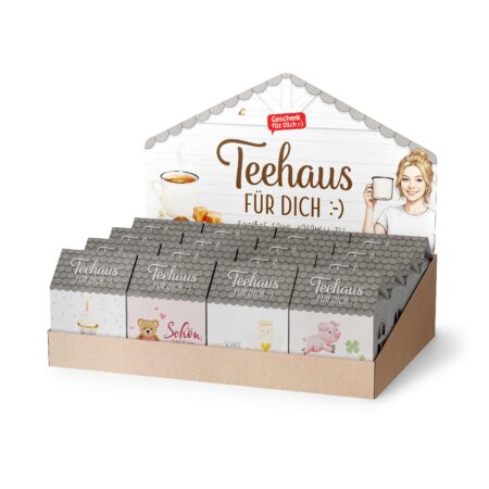 Teehaus Liebe Wünsche im Display MIX