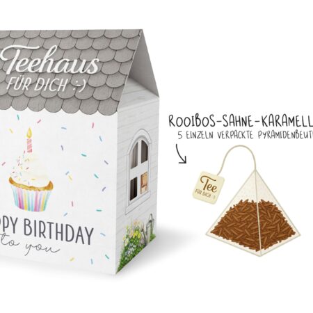 Teehaus Liebe Wünsche "Happy Birthday to you" (Torte)