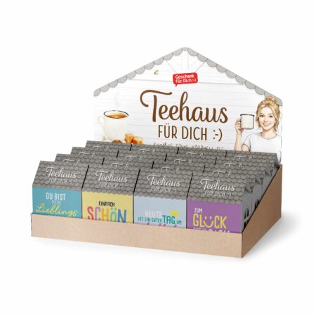 Teehaus Happy Greetings im Display MIX