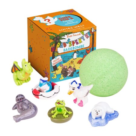Lüttes Welt Badebombe 110g mit Sammelfigur