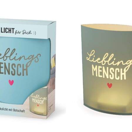 Poesielicht Happy Greetings "Lieblingsmensch"