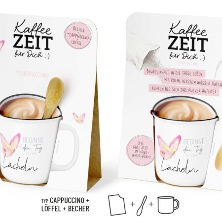 Kaffeezeit Lovely Greetings "Beginne den Tag mit einem Lächeln"