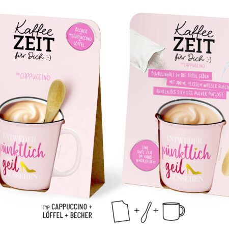 Kaffeezeit Auf uns Mädels "Entweder pünktlich oder geil aussehen"