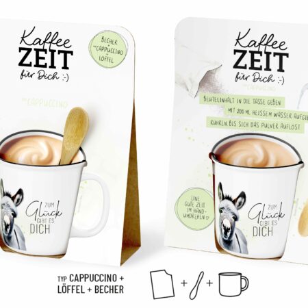 Kaffeezeit Lucky Friends "Zum Glück gibt es Dich" (Esel)