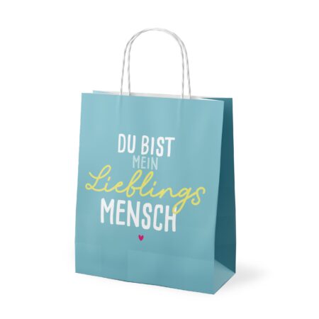 Geschenktüte Happy Greetings "Du bist mein Lieblingsmensch"